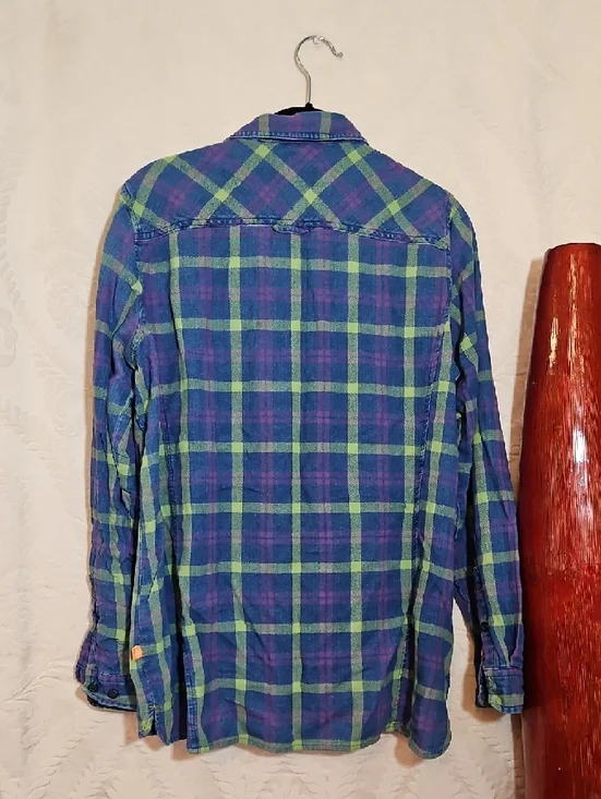 Orvis Green & Blue Plaid Long-Sleeve Button-Down Shirt - Picture 7 of 11